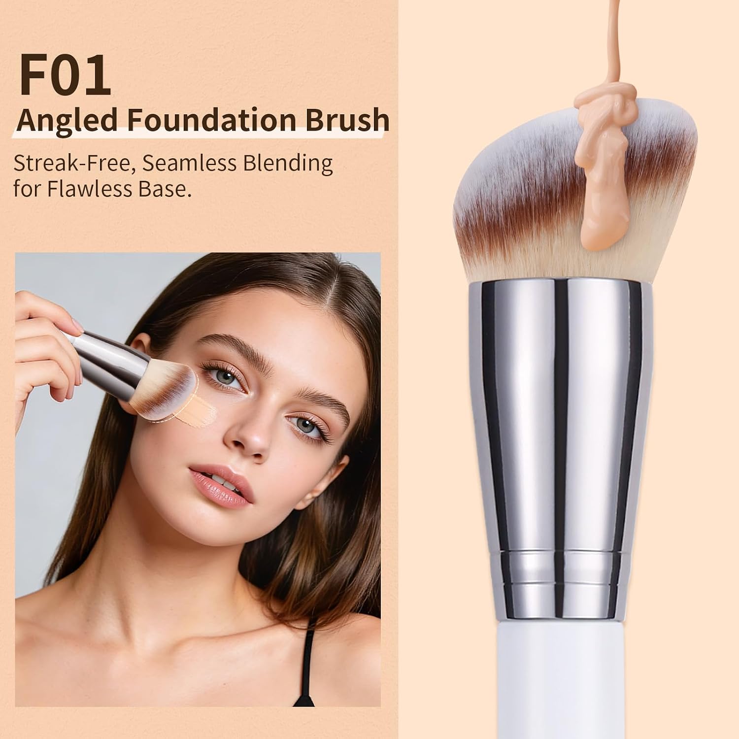 DUcare Foundation Contour Blush Conceal Brush Set