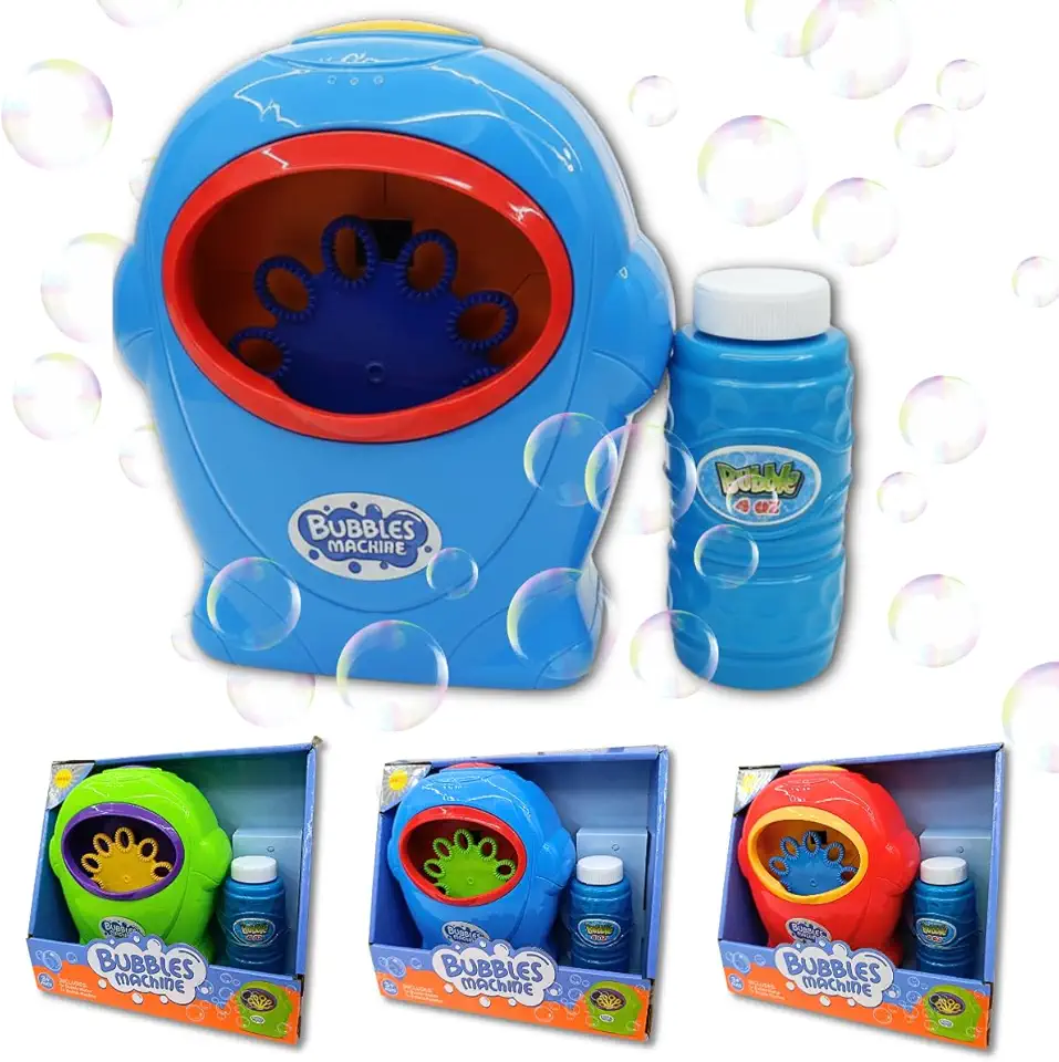 Máquina de Bolhas de Sabão Automática Portátil Brinquedo Fazedor (AZUL)