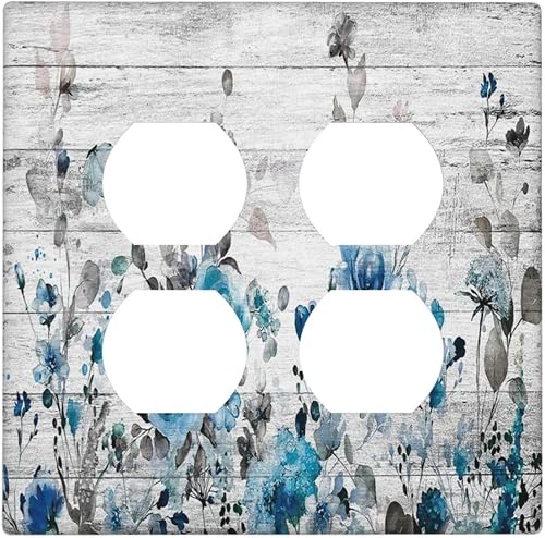 Thsanju Decorative Light Switch Cover Plate Abstract Roses Floral Watercolor Flo