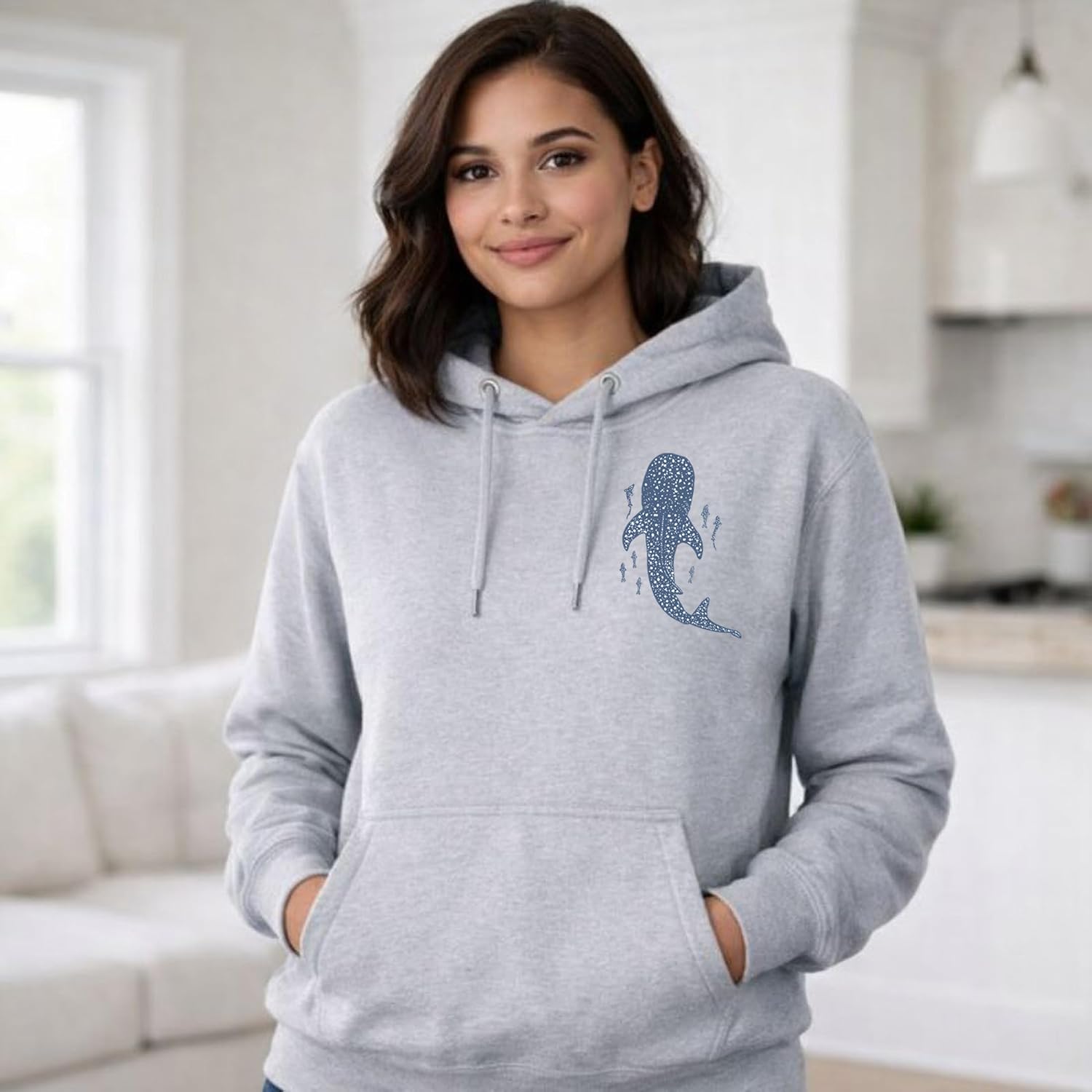 Whale Shark Hoodie Christian Hoodies Christian Sweatshirts for Women Jesus Hoodie Faith Sweatshirt Jesus Sweatshirt