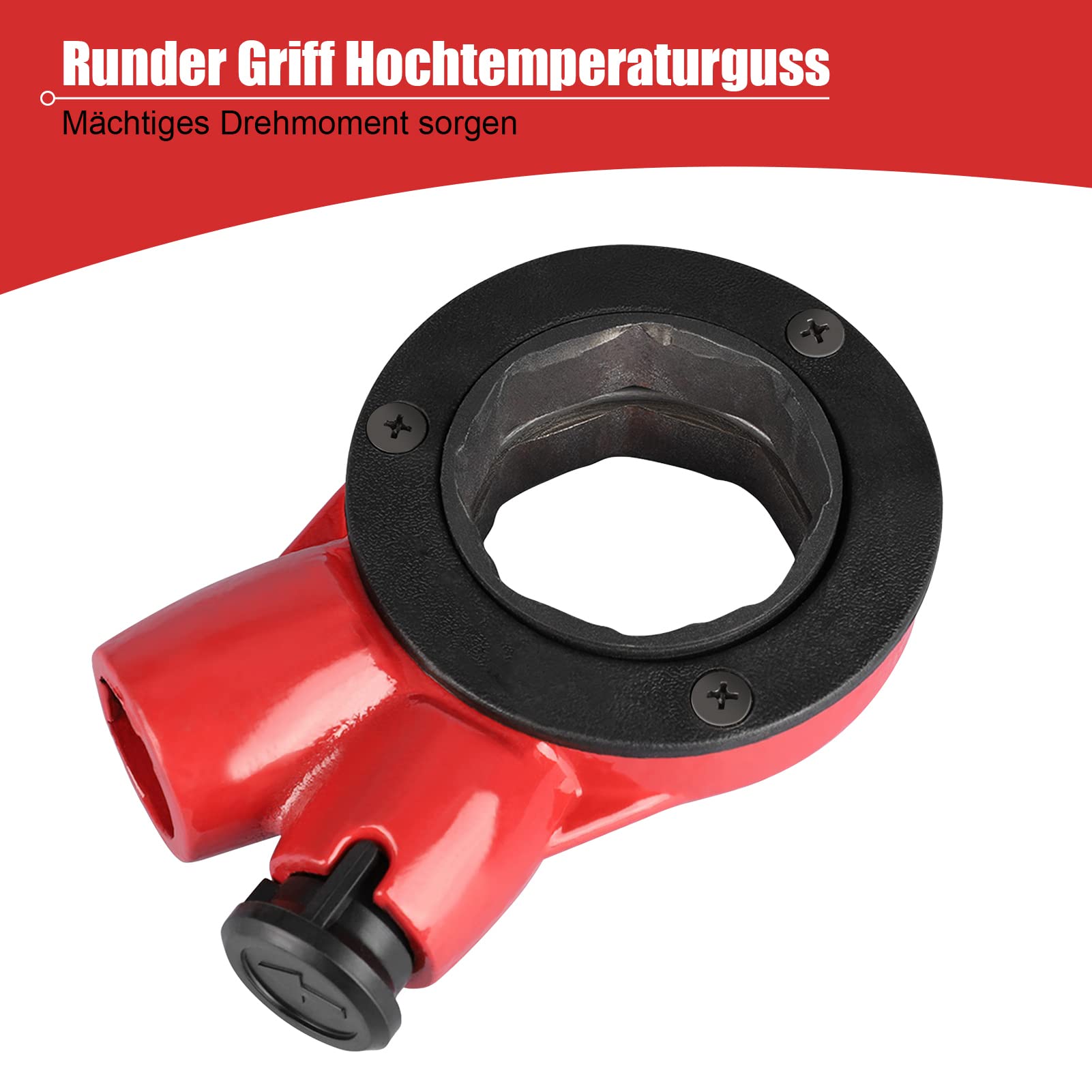 Terraja Manual, Juego de Machos de Roscar para Tubo, Kit de Roscas para Mangueras Hidráulicas Manuales de 1/2", 3/4", 1", 1-1/4", Juego de Cadenas de Maleta de Mano para Hidráulicos