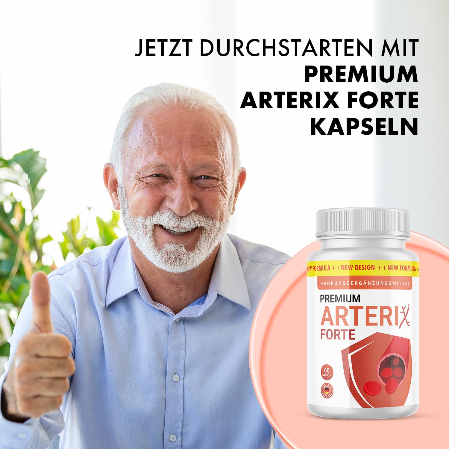 Premium Arterix Forte Kapseln | Für dein Wohlbefinden | Gute Verträglichkeit | 60 Kapseln