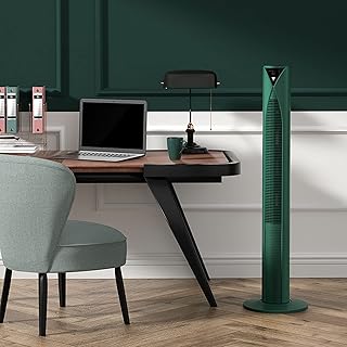 Bezłopatkowy Wentylator Wieżowy, Cichy 8-biegowy Wentylator Podłogowy Oscylujący Z Pilotem Z Ekranem Dotykowym Led, Wentylator Stojący Do Oczyszczania Jonów Ujemnych Z Zegarem