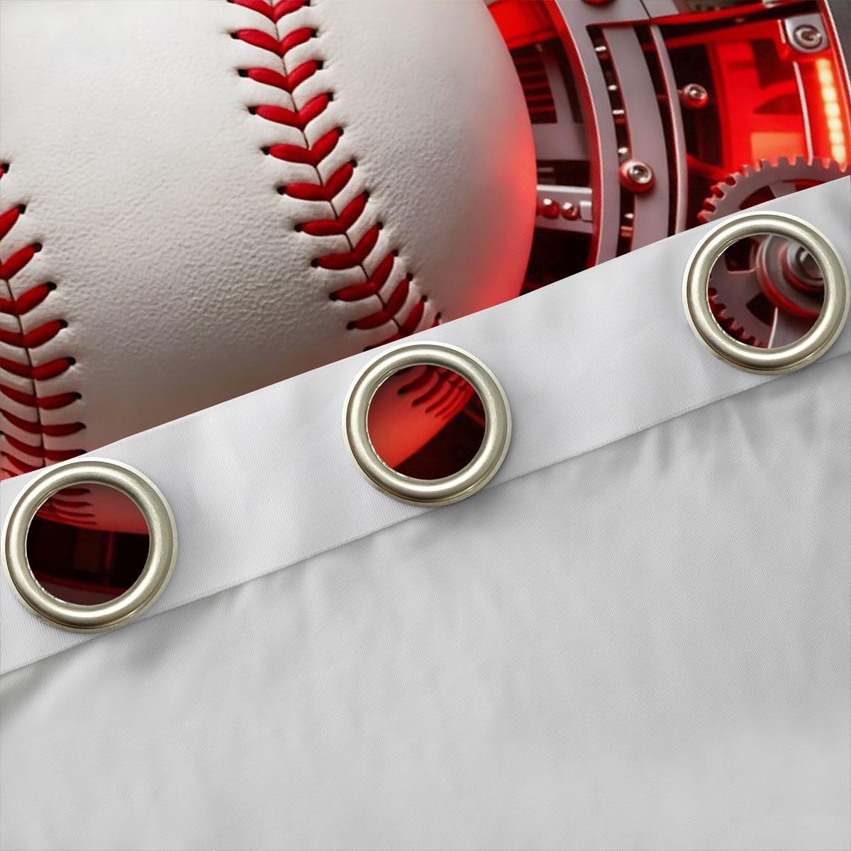 Homewish Baseballsport Curtain 137x117(HxB)