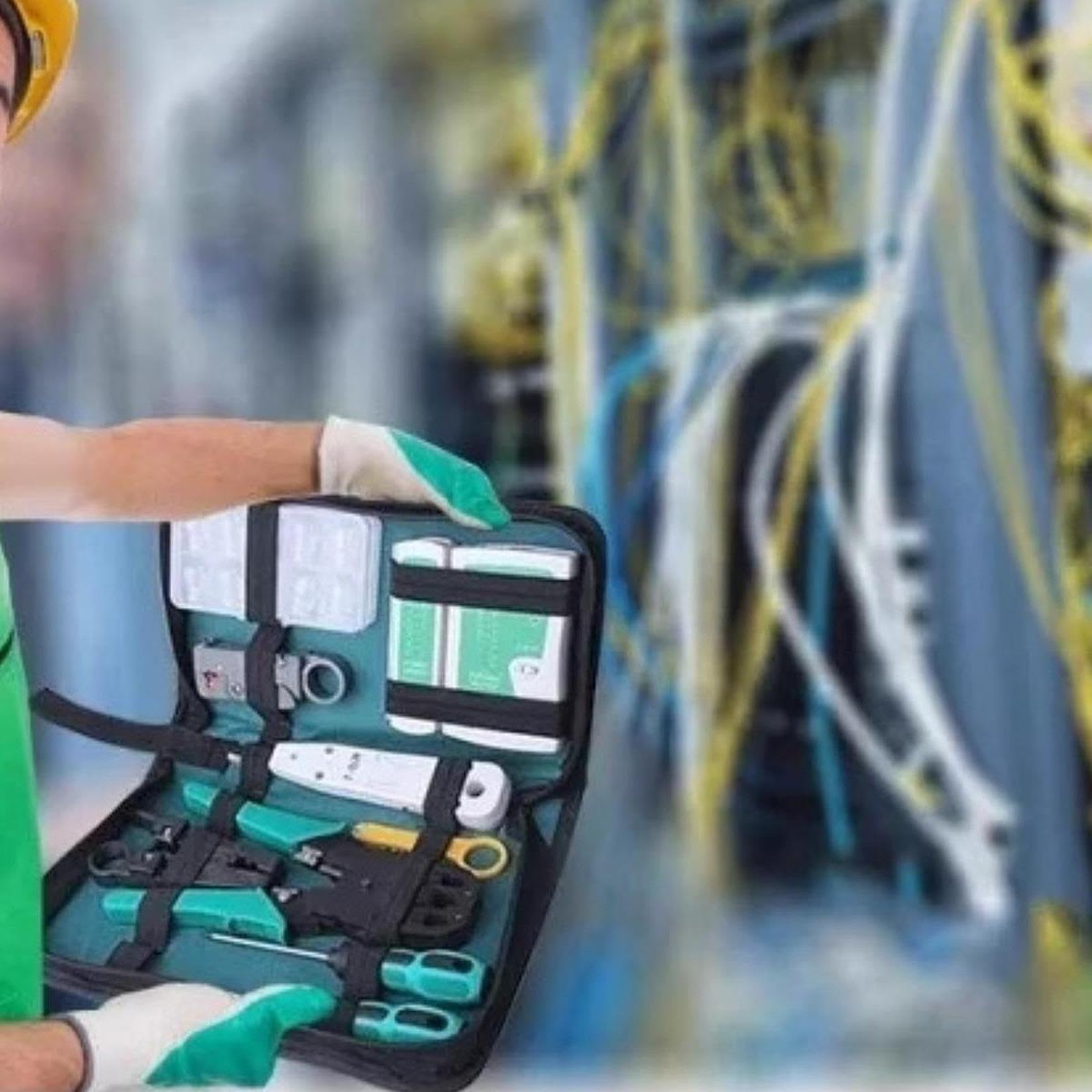 Kit D'outils Réseau 11 En 1, Outils de Réparation Professionnels Multifonctionnels Antidérapants