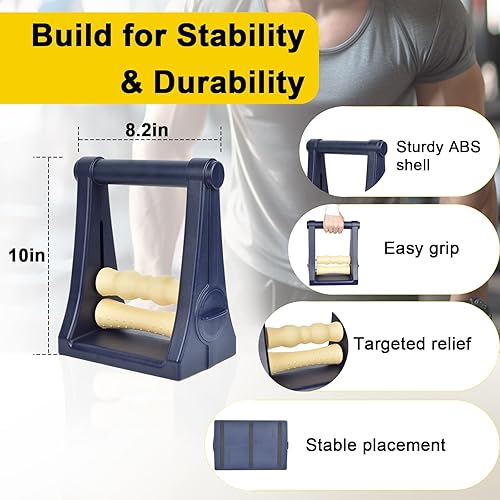 Miniatura 3 de Masajeador de antebrazo, brazo de espuma y rodillo de mano con opciones de presión de 3 niveles, masajeador de muñeca ideal para túnel carpiano,