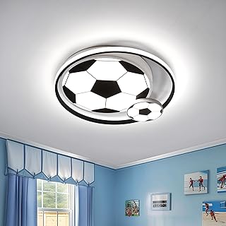 LED Ceiling Light Soccer 19.68in Cartoon Kids Ceiling Light with NightLight 65W Boys Bedroom Light Fixtures Ceiling Mount 3000-6000K Ceiling Lamps for Living Room Nursery Toys Room
