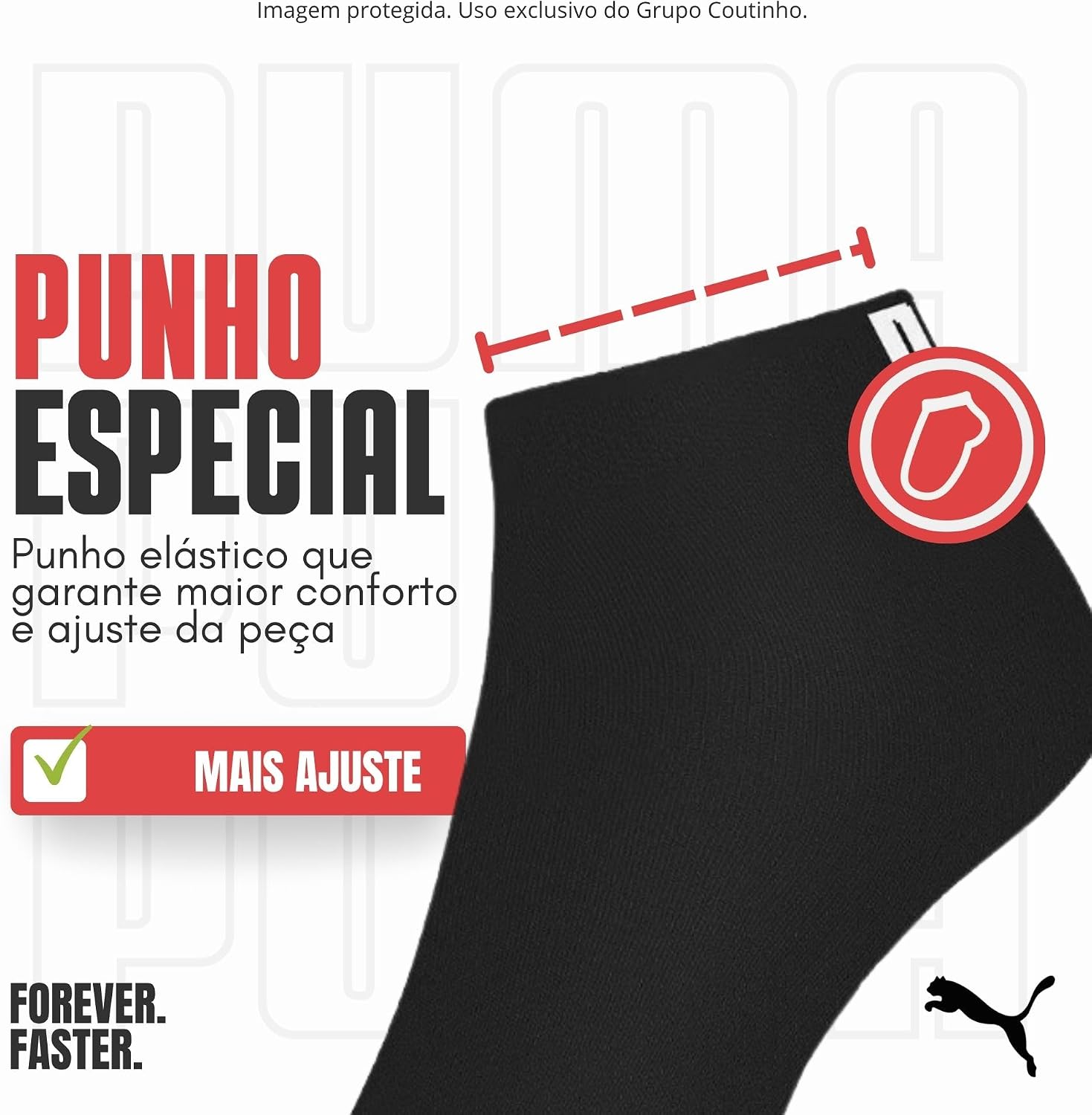 Kit 3 Pares de Meia Puma Sapatilha Cano Curto Everyday Esporte Masculina Adulto Kit 3 Pares de Meia Puma Sapatilha Cano Curto Everyday Esporte Masculina Adulto