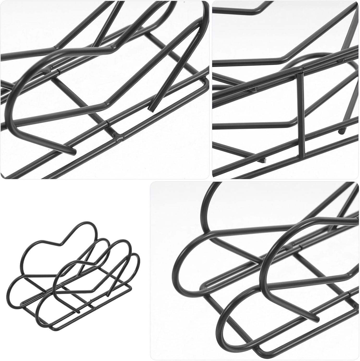 2pcs Standing Napkin Holder Iron Heart Shaped Table Rack