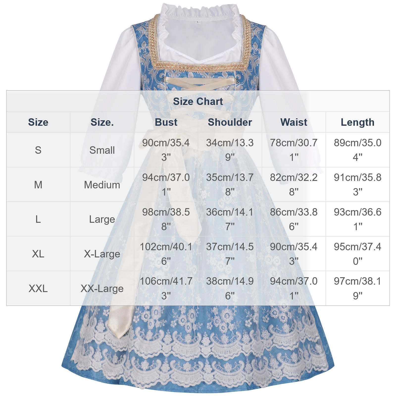 Frauen Oktoberfest Karneval Kostüme Dirndl Kleider Petite Damen Fancy Bayerische Trachtenkleidung Bluse Schürzenkleid Schürze Halloween Cosplay Outfits Oktober Festival Kostüm