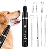 Ni-SHEN Plaque Remover for Teeth - Pet Ultrasonic Cleaner - Teeth Cleaning Kit for Tartar and Stains - Suitable for Dogs and Cats (Black)