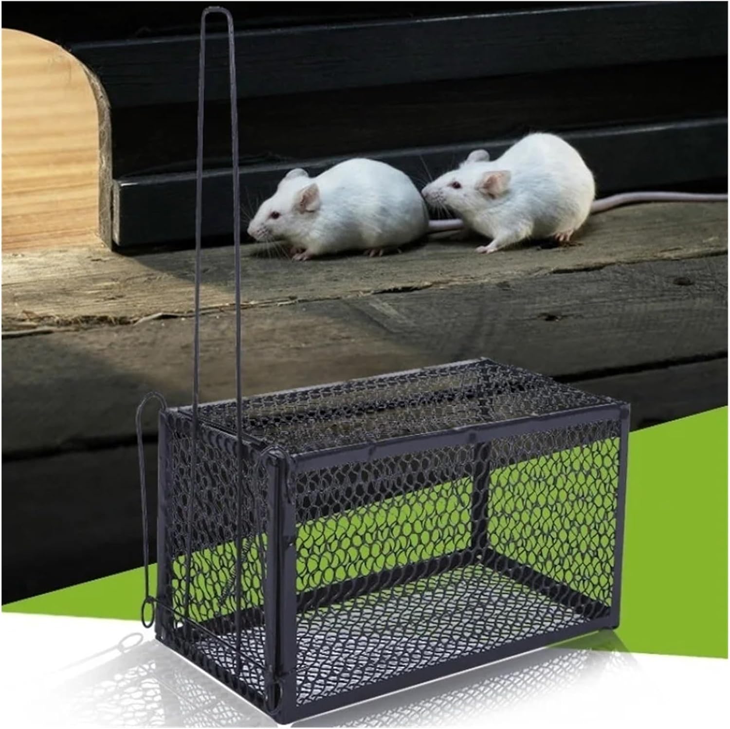 Rat Traps,Automatic Cycle Mouse Trap Smart Self-Locking Mousetrap Safe and Secure Iron Mesh Household Mousetrap Metal Indoor and Outdoor Mousetrap