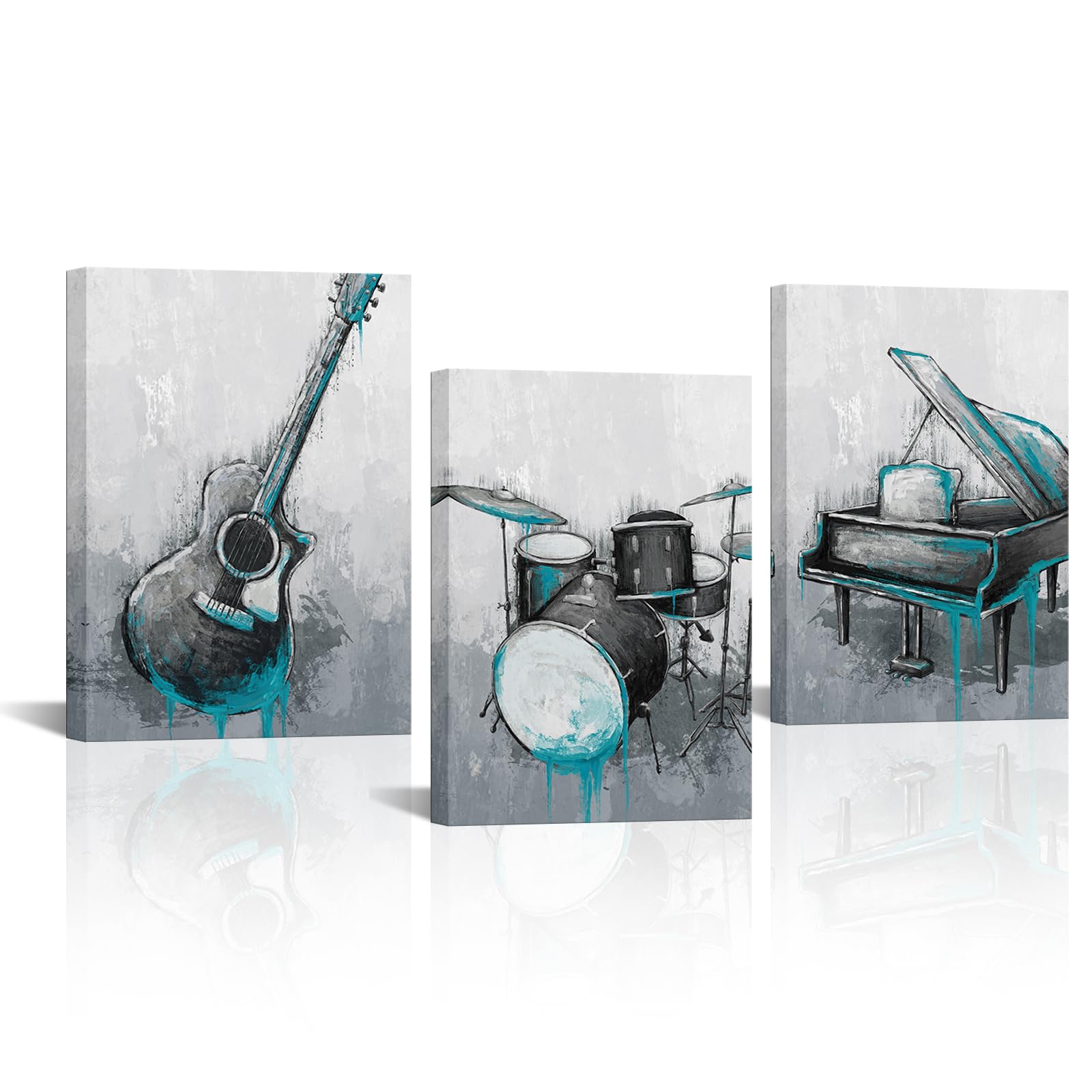 DuoBaorom Music Wall Art Rock and Roll Picture Home Studio Room Decor 12 x 16 inches