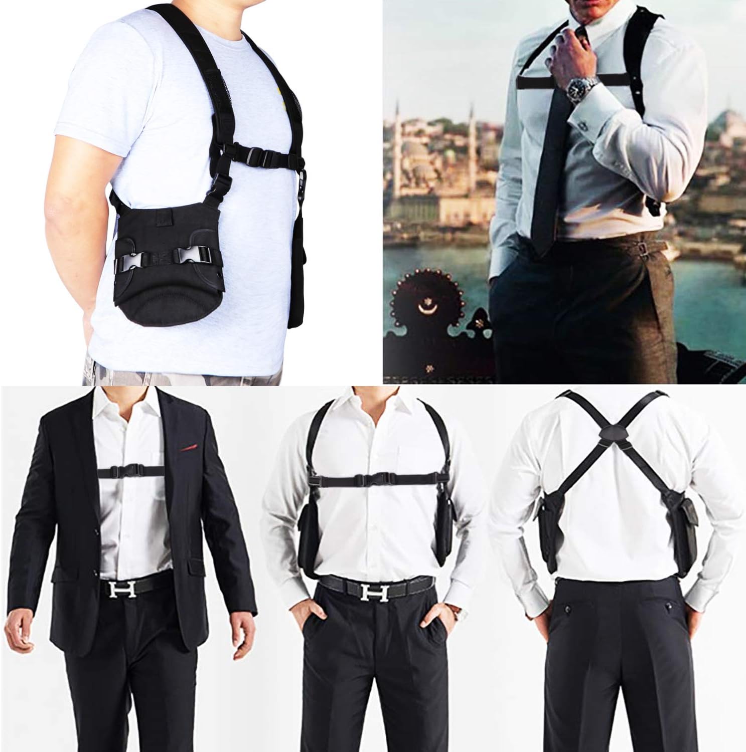 abcGoodefg Anti-Thief Hidden Underarm Shoulder Bag Holster Wallet, Concealed Tactical Pack Backpack Pockets, Safety Security Double Bag Holder : Sports & Outdoors