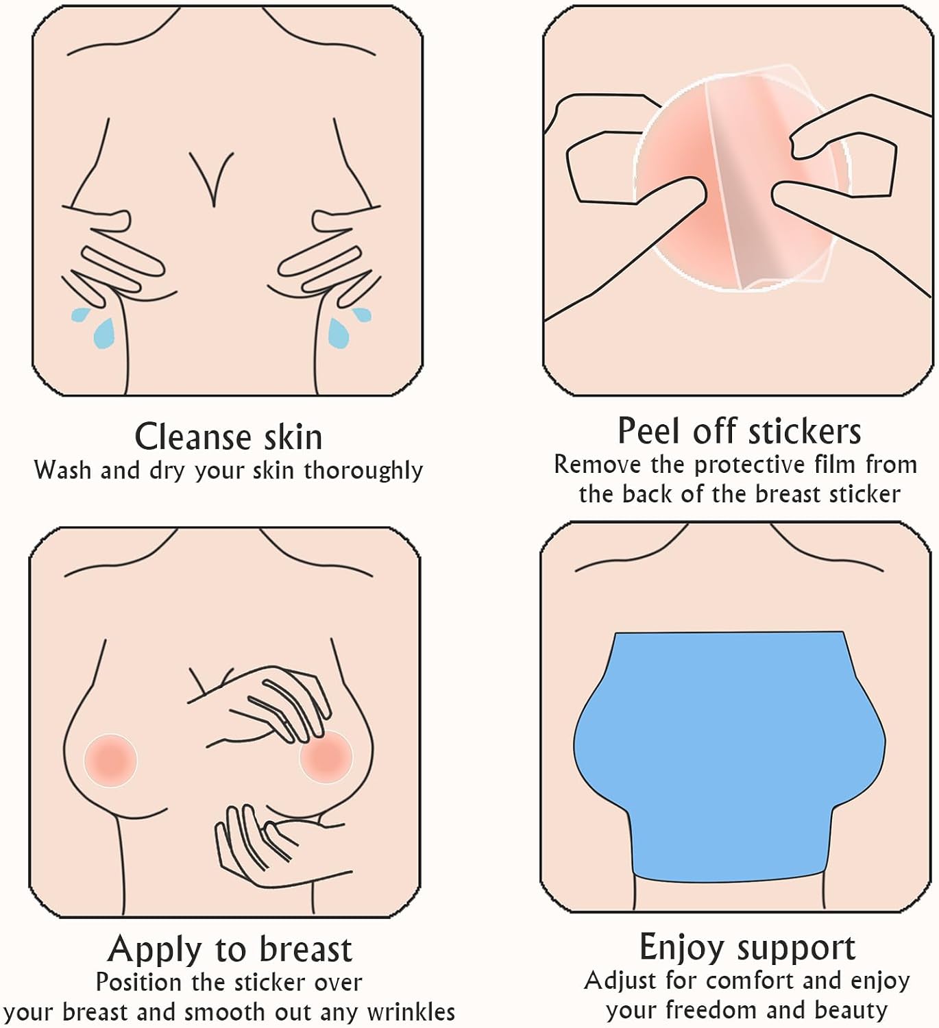 Nipple Covers, Adhesive Sticky Silicone Nipple Pasties for Women ，Reusable Pasty Nipple Cover for Dress