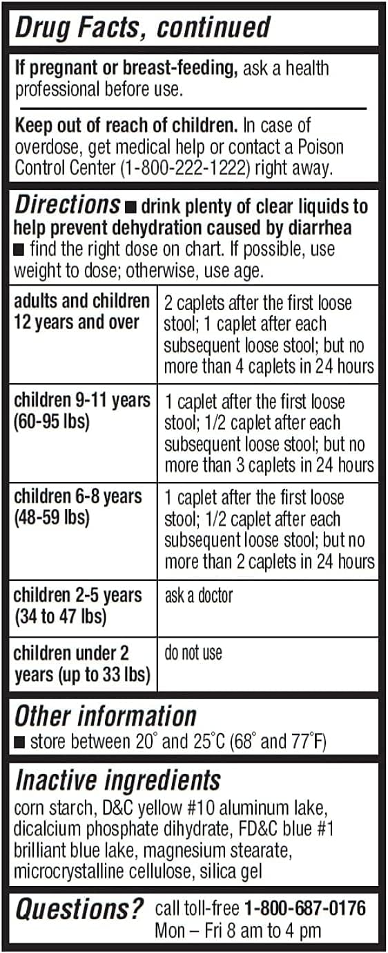 Anti-Diarrheal Pills 96 Loperamide 2mg : Health & Household