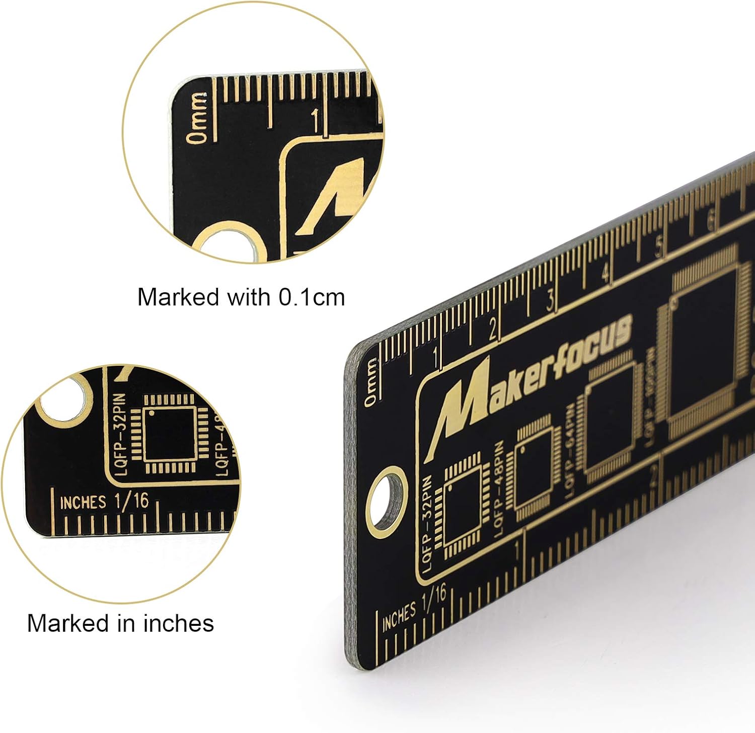 PCB Ruler Set Multi-Functional Straightedge Triangle Ruler Protractor 0 ...