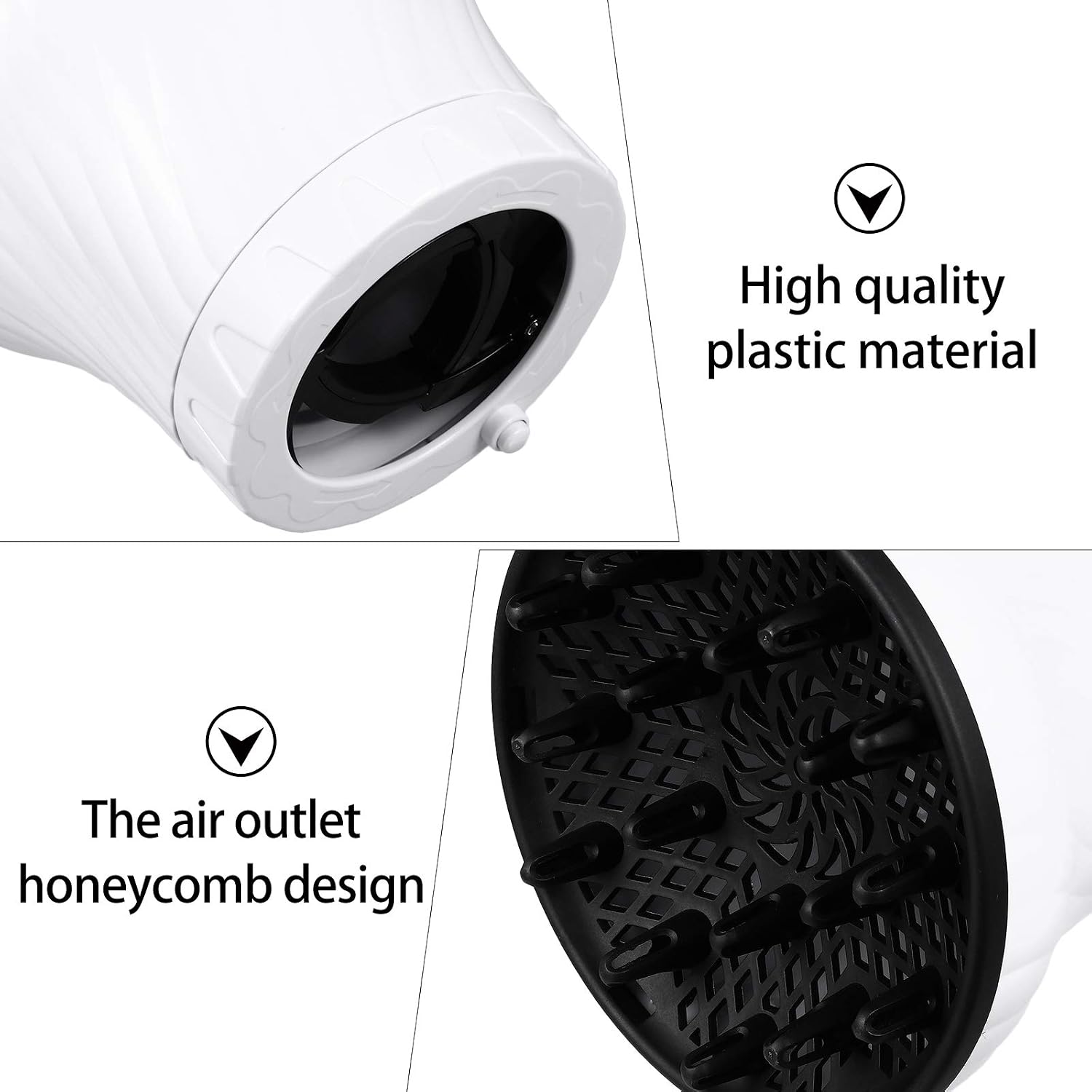 hair dryer cover volumizing hair dryer diffuser attachment for hair dryer Blow Dryers Diffuser universal diffuser Hair Diffuser Nozzle abundance travel plastic curlers white