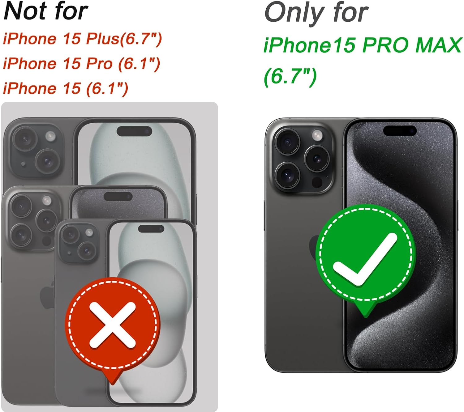 for iPhone 15 Pro Max Case with Belt Clip Kickstand Holster, 2 Camera Lens Protector & 2 Screen Protector, Heavy Duty Full Body Protective Phone Case 6.7" (Belt Clip,Black Blue)