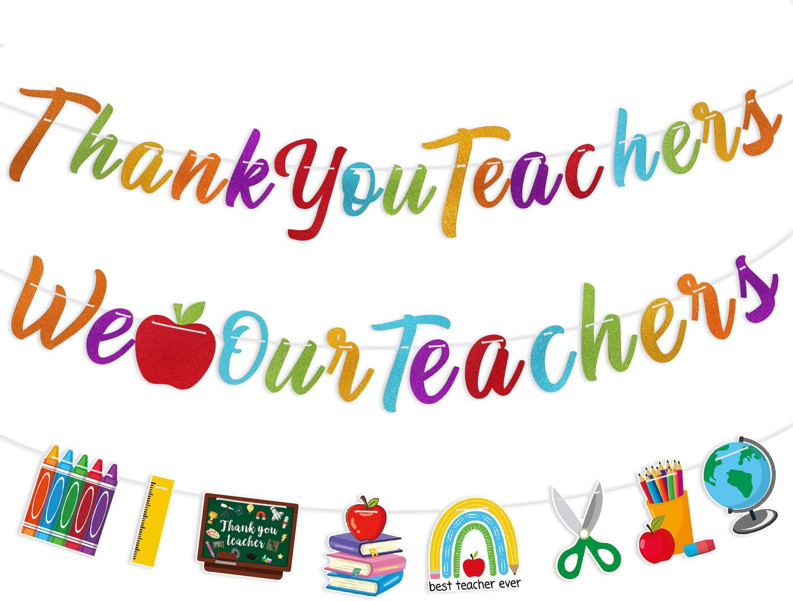 Thank You Teachers Backdrop Banner, Teacher Appreciation