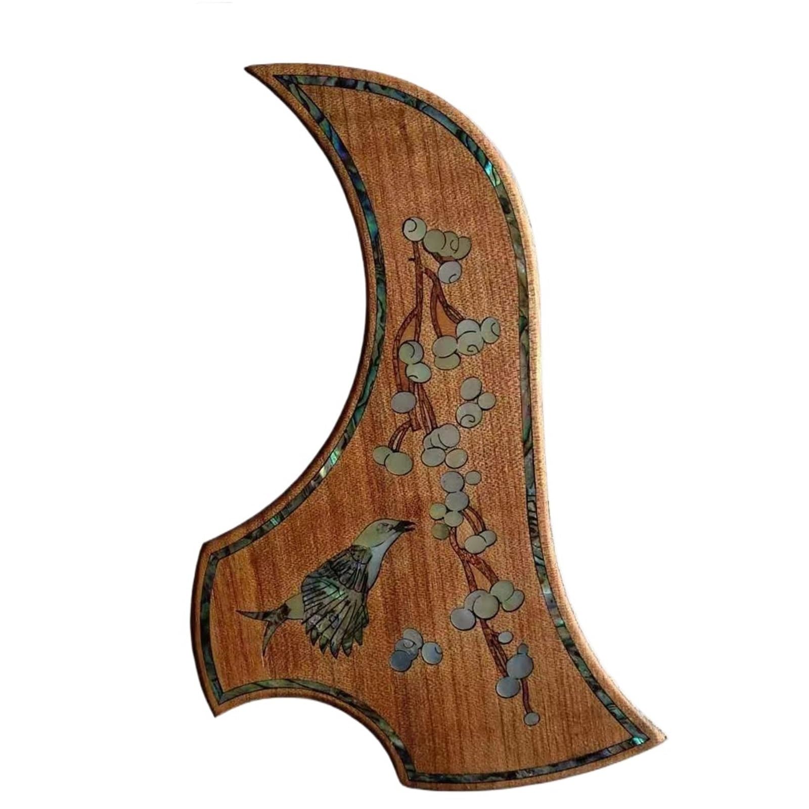 Mały Pickguard Do Gitary Akustycznej Obudowa Gitary Akustycznej Inkrustacja Z Masy Perłowej Drewniana Obudowa Gitary Akcesoria Łatwe W Montażu