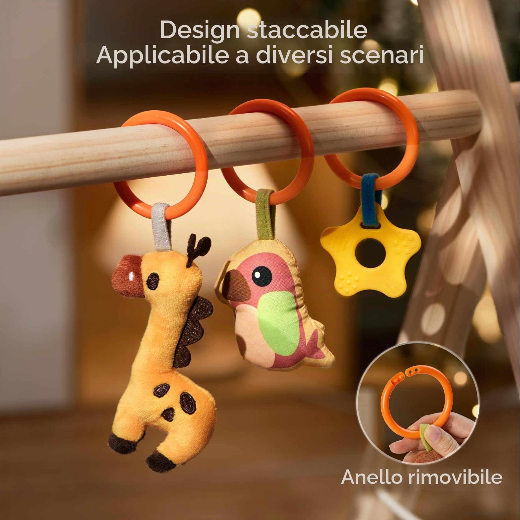 TUMAMA Kids Giocattoli per Carrozzina a Spirale per Bambini da 0 a 12 Mesi, Giochi Neonato, Giochi Passeggino Neonati, Regalo Nascita, Sonaglio Neonati - Koala