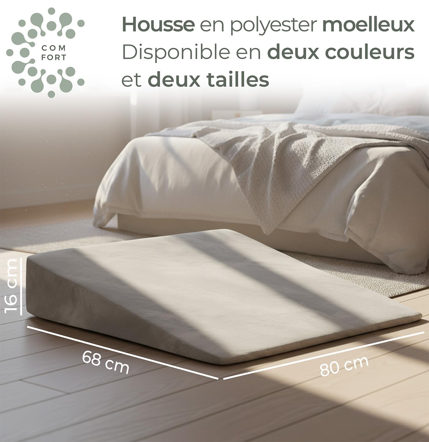 Well B4 Coussin cale pour lit et canapé, cale de Matelas, Reflux [avec 2 Zones de Couchage], de Lecture pour rehausser Le Sommeil comme tête, rehausseur de lit, de Soutien