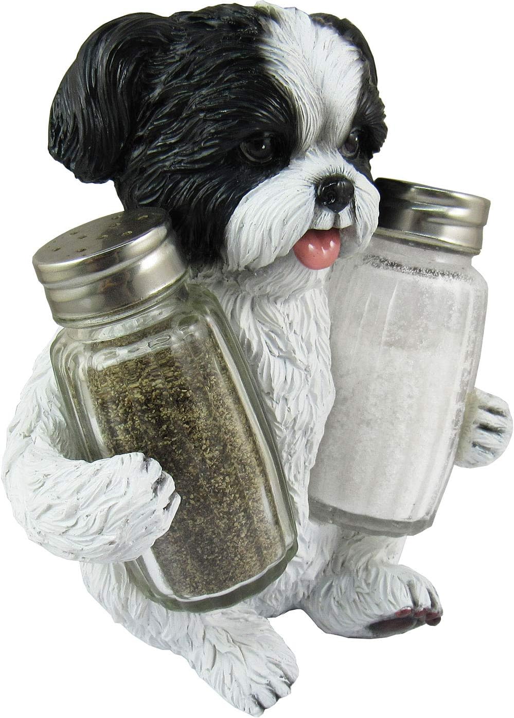 DWK Animal Holder with Salt And Pepper Shaker Set (3 Piece), White,black - Image 3
