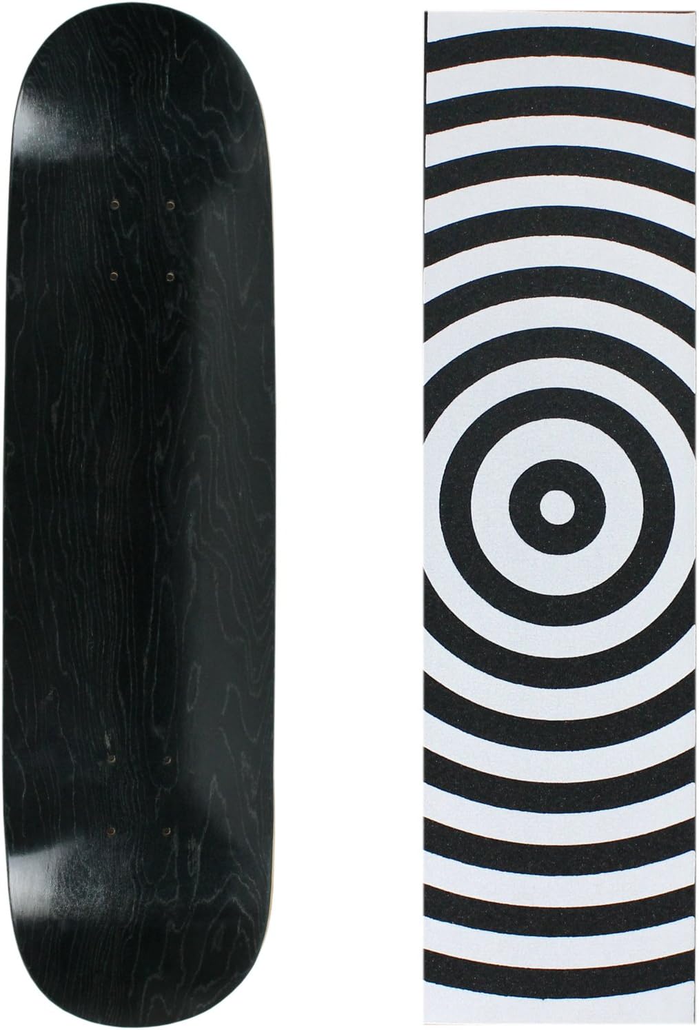 Moose Skateboard Deck Pro 7-Ply Canadian Maple Stained Black with Griptape