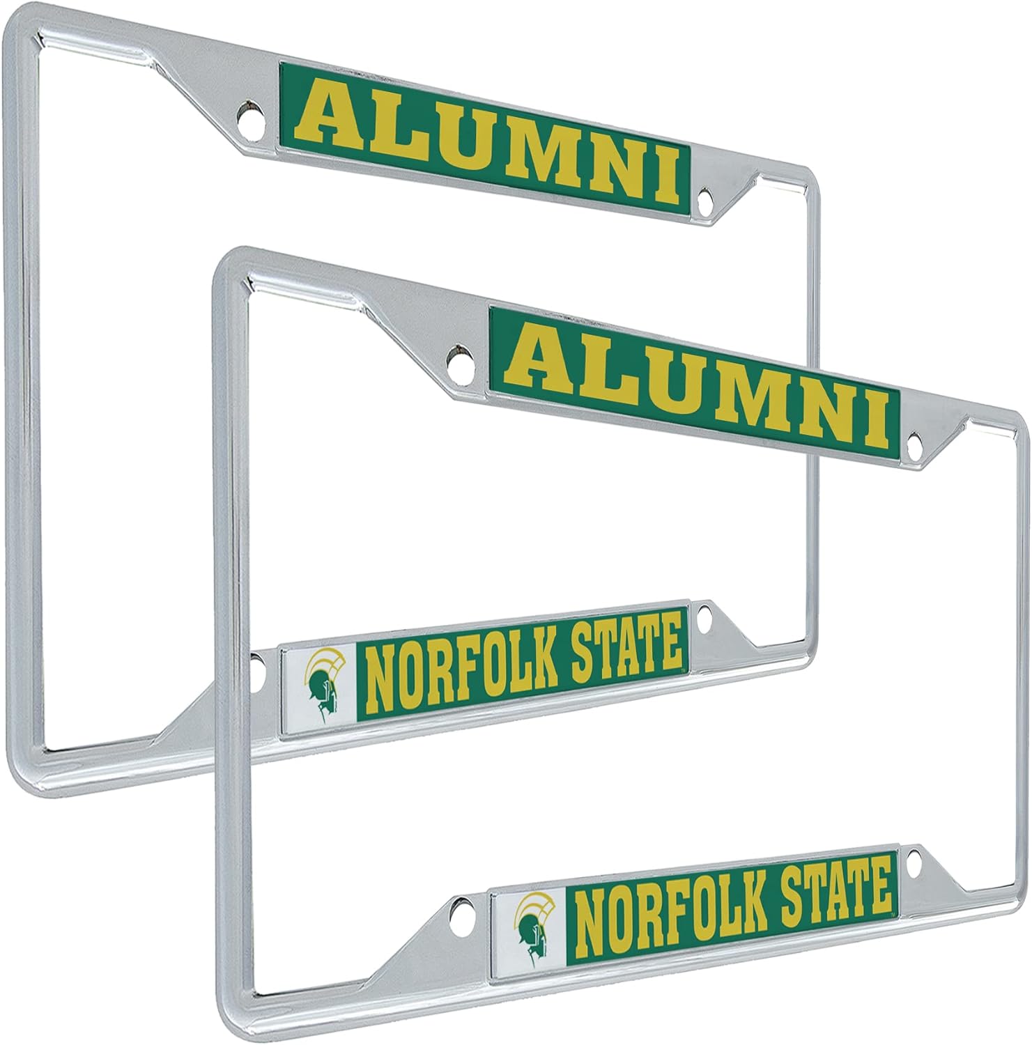 Desert Cactus Norfolk State University Car Accessories Metal License Plate Frame for Front or Rear of Car (Alumni 2 Pack)