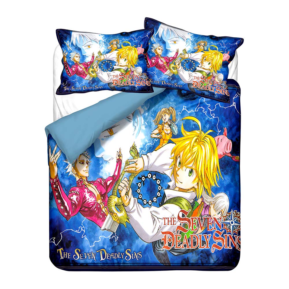 Parure de lit Seven Deadly Sins 220x240 cm avec housse et taies