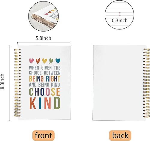 Miniatura 9 de VNWEK Cuaderno inspirador, diario I am Enough Journal, diario de afirmación, citas inspiradoras, cuaderno en espiral de 5.5 x 8.3 pulgadas, diario