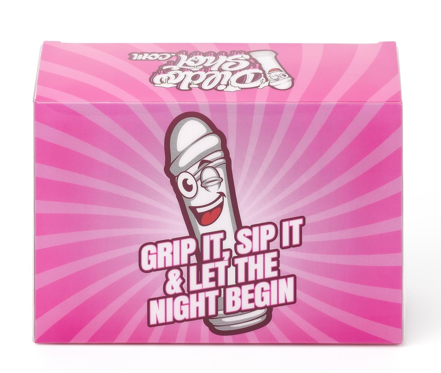 Dildo Shot Bubblegum Vodka | 10 × 0,02 L | 10% Vol. | Süßer Party Shot mit Kaugummi-Geschmack | Spaßiges Geschenk & Gag-Drink für Partys