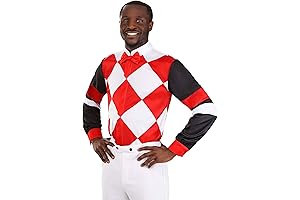 Adult Horse Jockey Costume | Horse Rider Derby Costume for Men &...