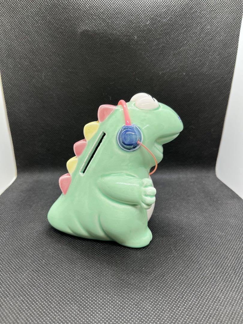 Amazon.co.jp: ごきげんザウルス 貯金箱 陶器 レトロ fujika : おもちゃ 