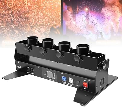 Professional Confetti Machine, Electric Confetti Launcher, Remote Control Confetti Cannon, Confetti Shooter for DJ Party Nightclub Wedding Stage Concert Event Show