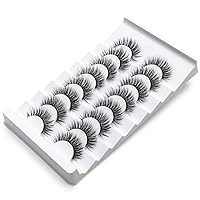 Vista 13 de DYSILK Pestañas postizas - Pestañas de visón 5 pares 6D, paquete de pestañas esponjosas, pestañas postizas de aspecto natural, pestañas postizas