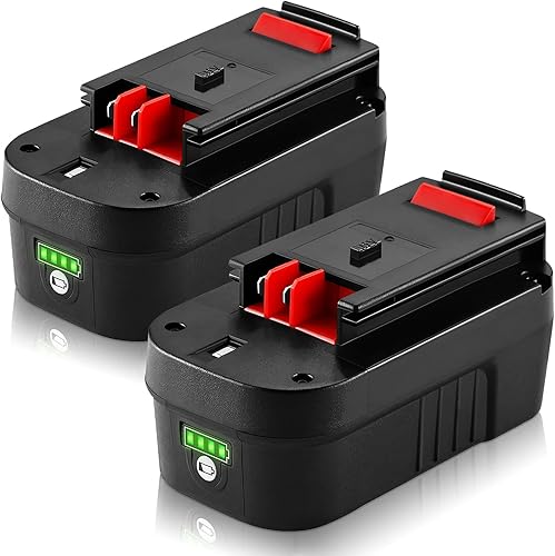 Ión de litioPaquete de 2 baterías de iones de litio DSANKE HPB18 de 18 V 3.0 Ah de repuesto para batería de iones de litio Black and Decker de 18