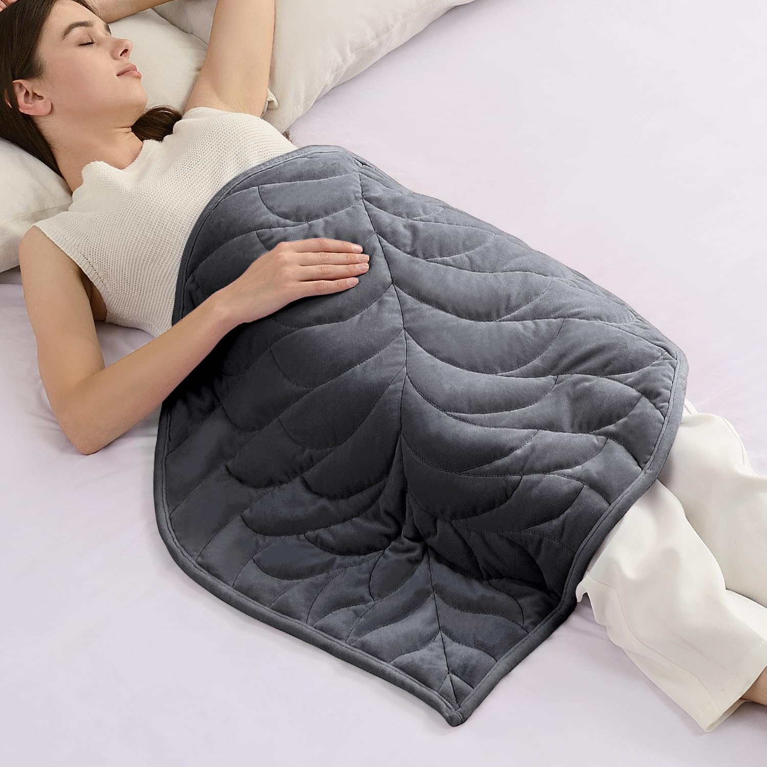 Sivio Gewichtsdecke für Erwachsene, Kuschelige Kristallsamt Decke zur Entspannung, Portable Reisedecke, Ganzjahresdecke, Maschinenwaschbar