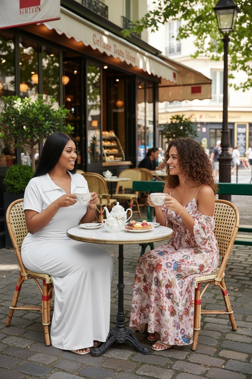 FANDEE Women's Bodycon Maxi Dress, Casual Polo Collar V-Neck Short Sleeve Party Holiday Elegant Long Dresses - Image 3