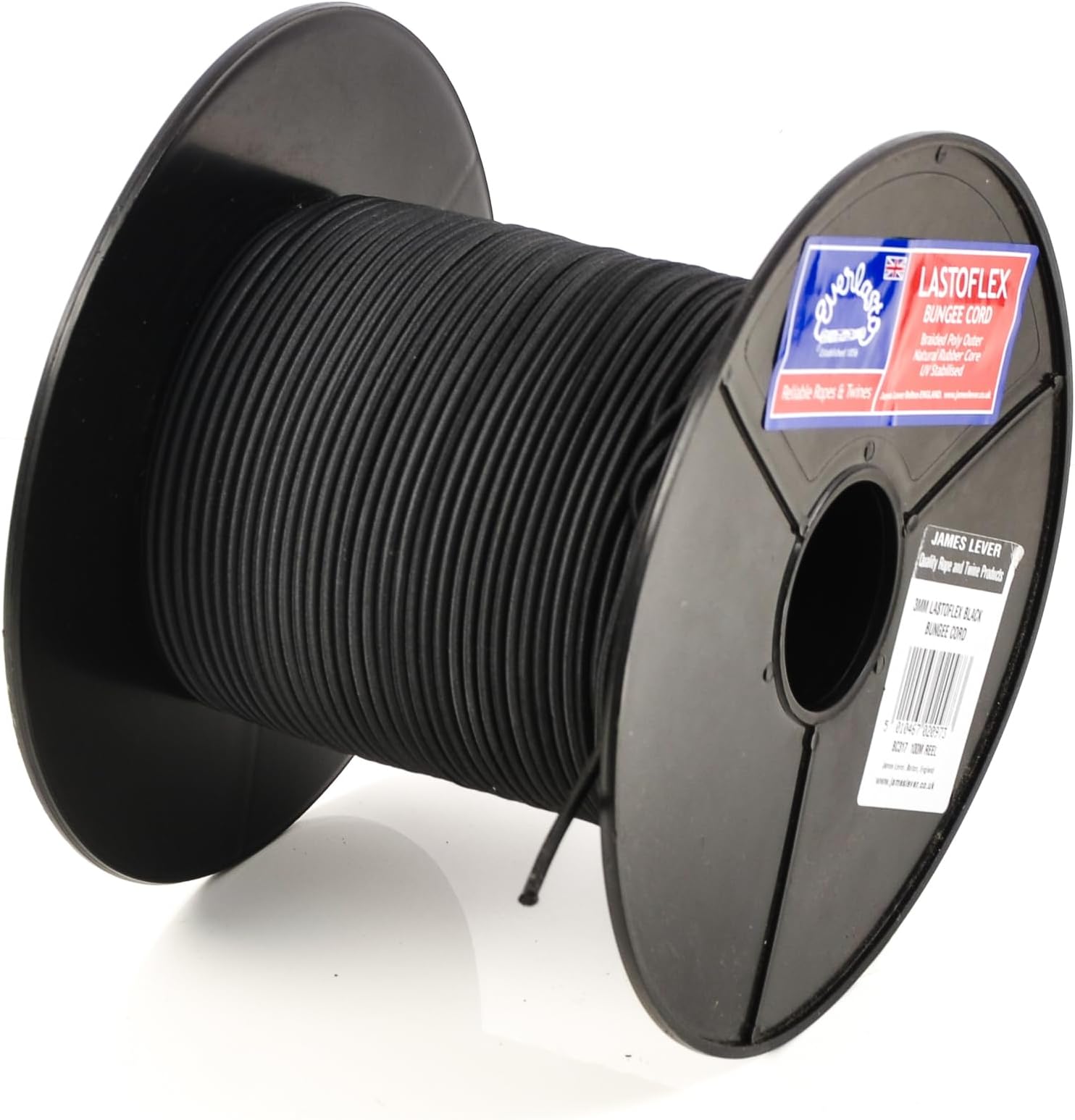 Everlasto 'Lastoflex' Elastic Shock Bungee Cord Rope Black 3mm (20M)