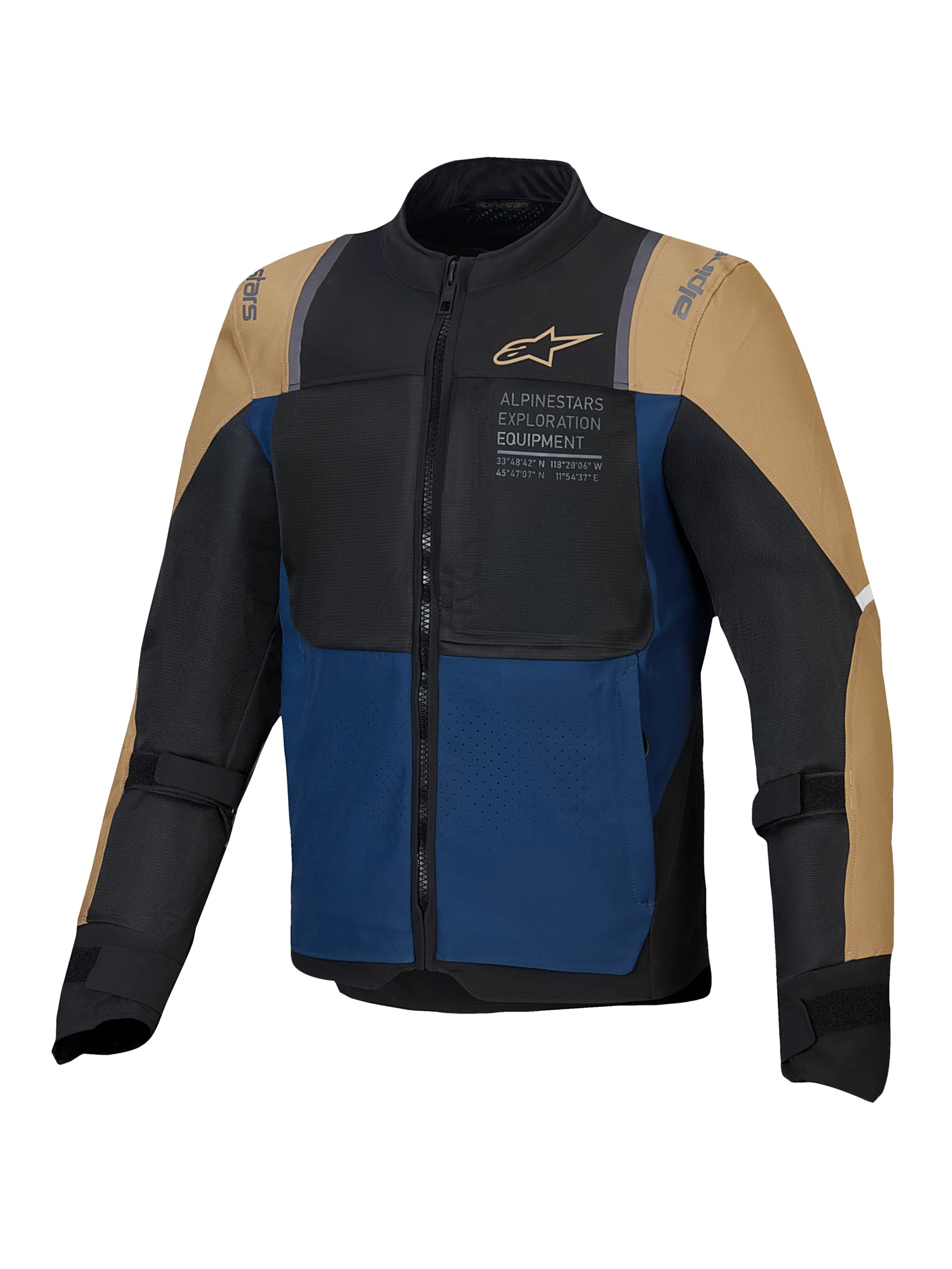 Alpinestars Deep Blue Dark Khaki Black St-2 Air Jacket : Xxl