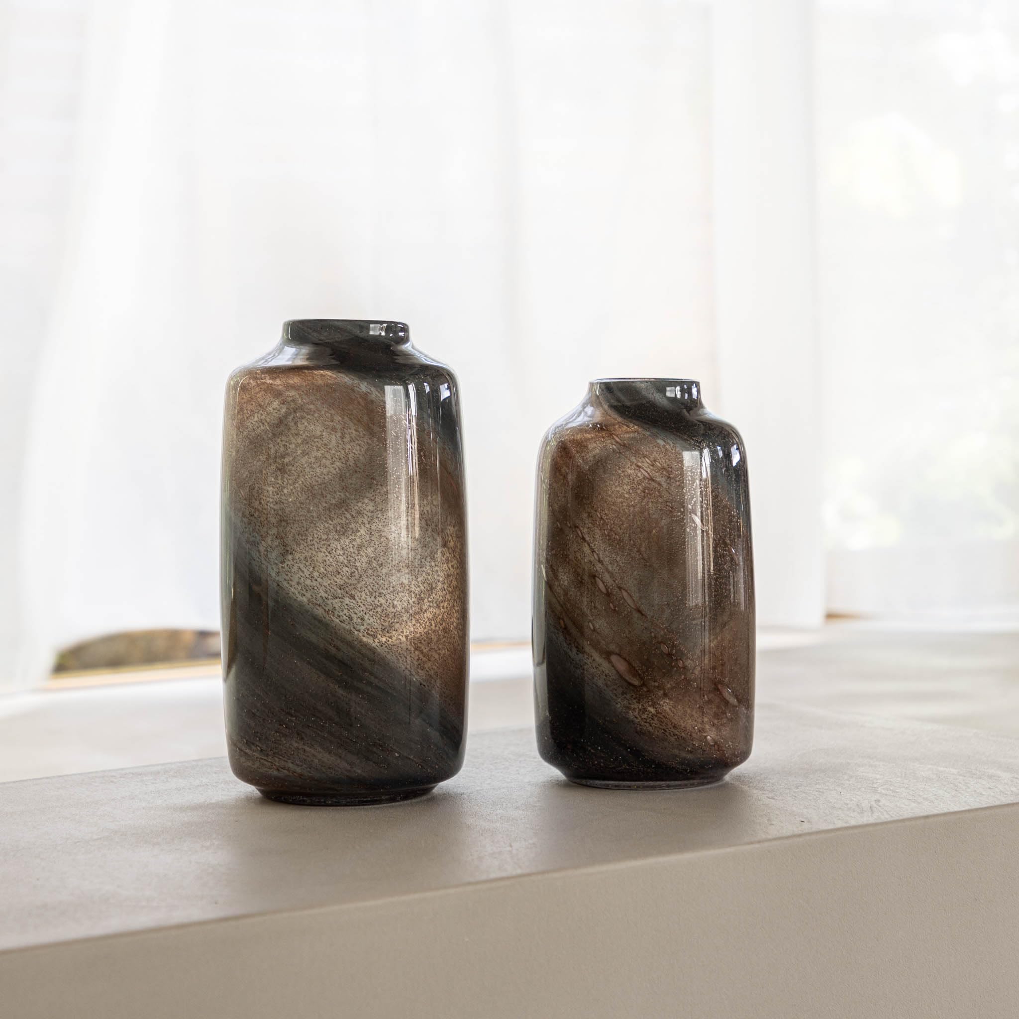 Amazon.co.jp: PATINA ガラス フラワーベース オブジェ 高さ32cm Vase