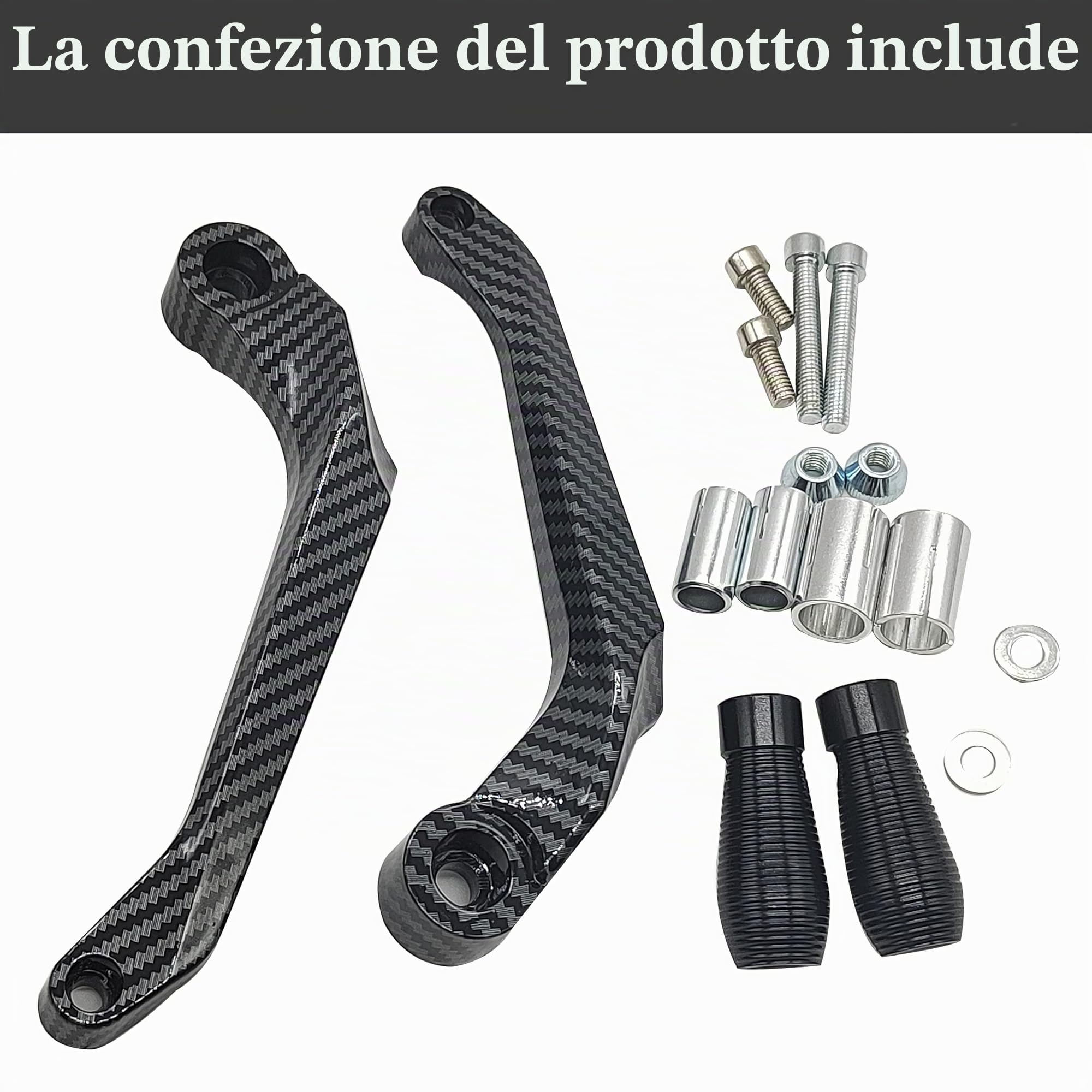 Heart Horse Paraleve Moto, Protezione Universale CNC per Manubrio, Leva Freno Frizione in Alluminio per Moto, Scooter, Auto Elettriche, Mountain Bike - 7/8 in 22mm