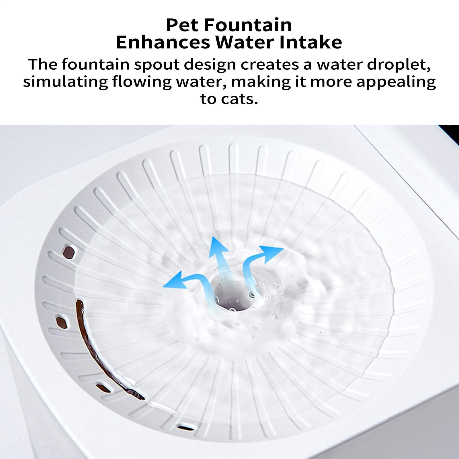 Fuentes de agua para gatos de interior Bebedero automático de 3 litros | Fuente para mascotas con cubierta de apertura automática con sensor Para hogar cocina sala de estar apartamento y zona de j