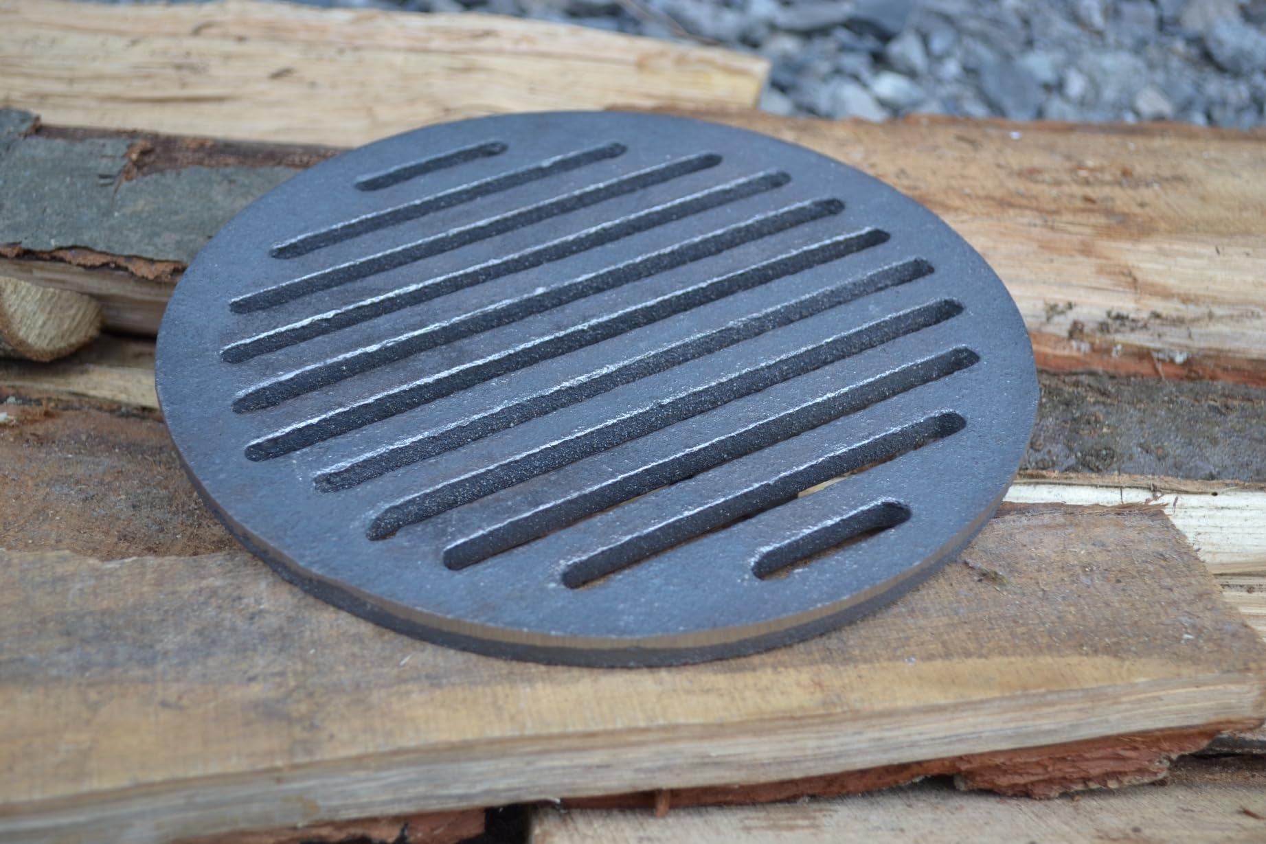 SEZAM Diámetro de 21 cm de diámetro, rejilla de hierro fundido, rejilla redonda, rejilla para cenizas, rejilla de hierro fundido de diferentes diámetros, rejilla para chimenea, rejilla para estufa,