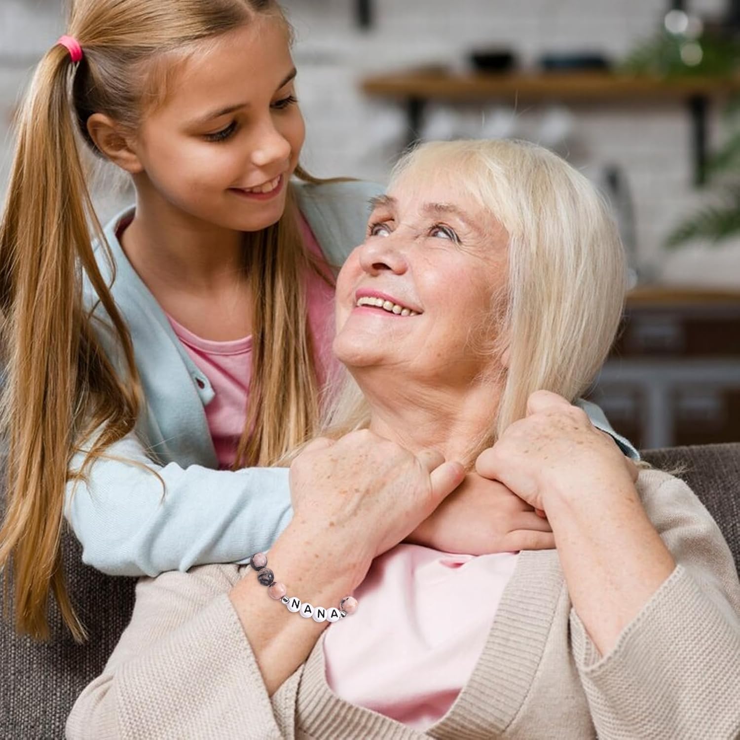 Lamyba Gigi/Mimi/Nana/Mama Gifts, Unique Bracelet for Grandma/Mother, Christmas Gifts for Women, Natural Stone Chakra Bracelet - Image 6