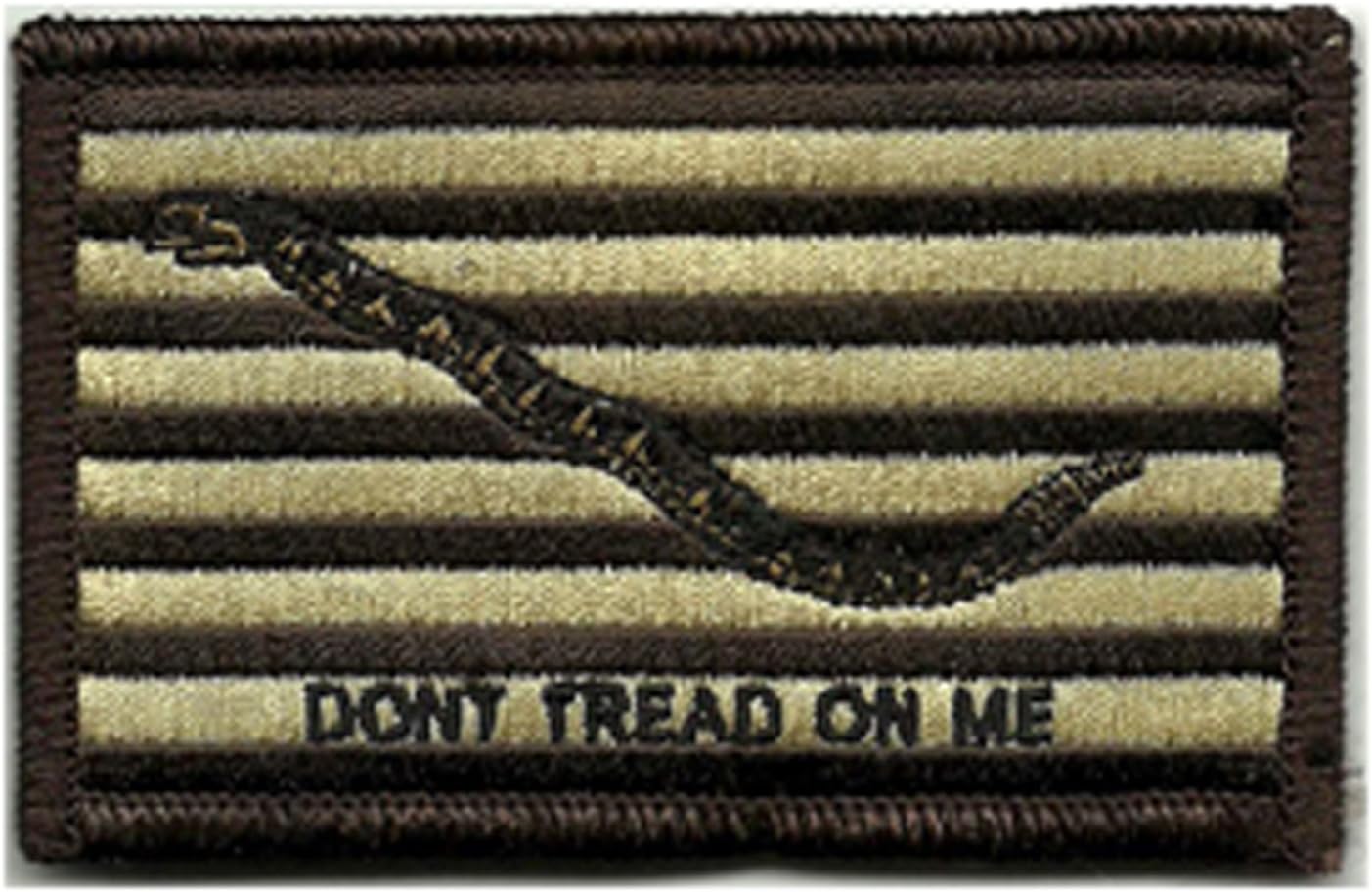 Shoulder Patch - Navy Jack Don't Tread On Me - Desert Tan