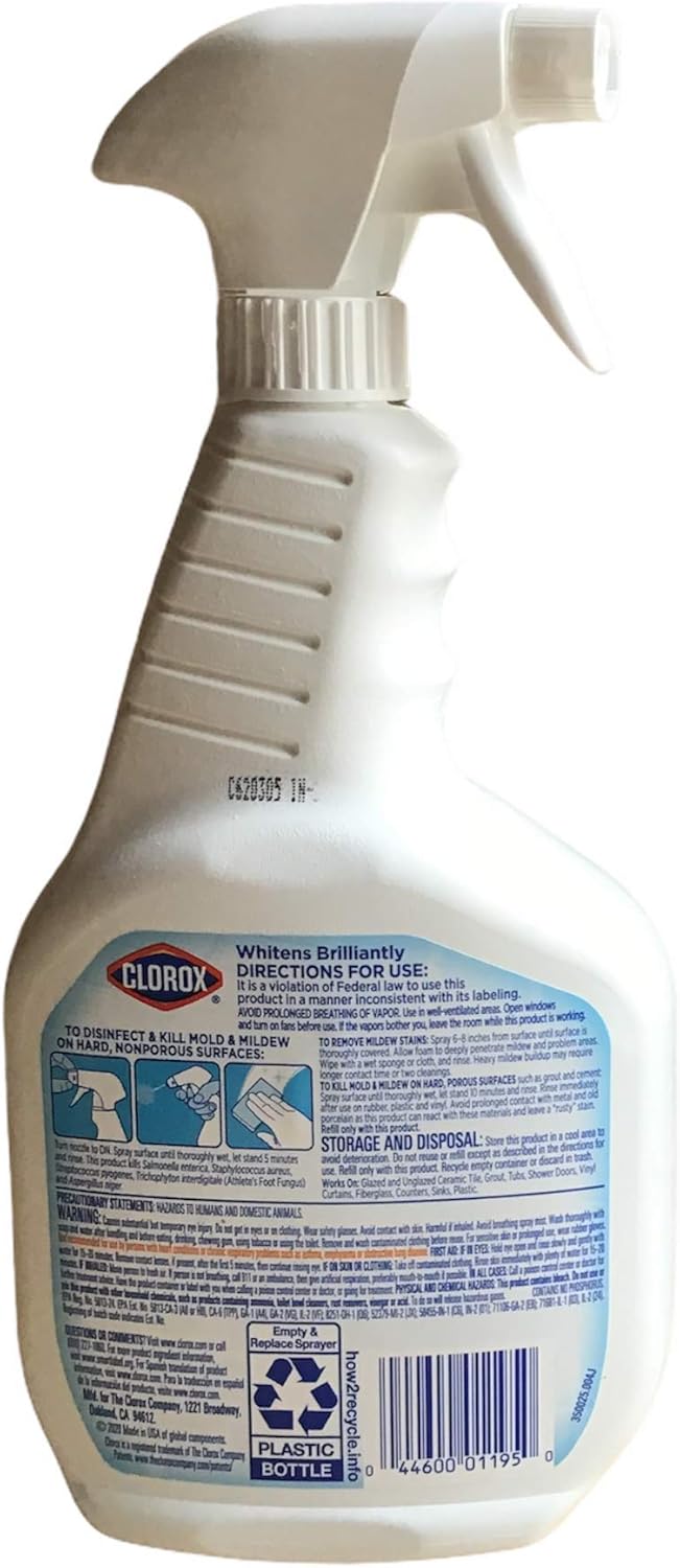Tilex Mold and Mildew Remover Spray 32oz (Package May Vary) (Pack of 2) : Health & Household
