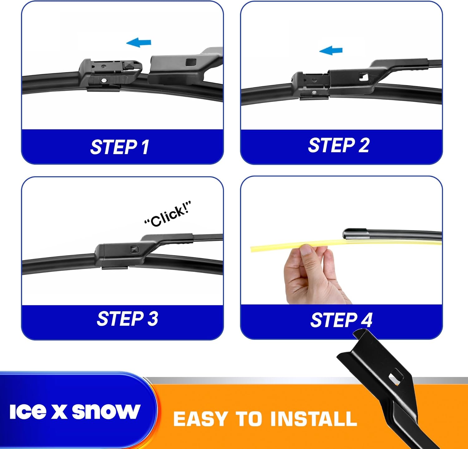 28"+21" Windshield Wiper Blades Replacement for Ford Transit-150 Transit-250 Transit-350 350HD 2024 2023 2022 2021 2020-2015 OEM Quality Windshield Wipers with 15.7"*15.7" Towel- Pack of 2